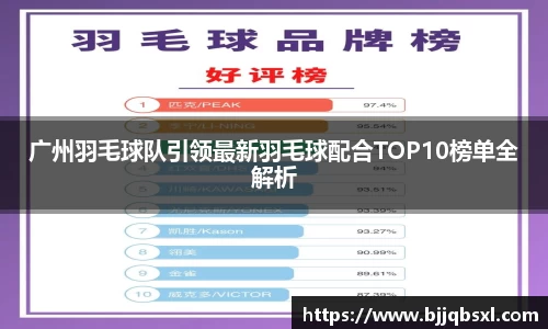 广州羽毛球队引领最新羽毛球配合TOP10榜单全解析